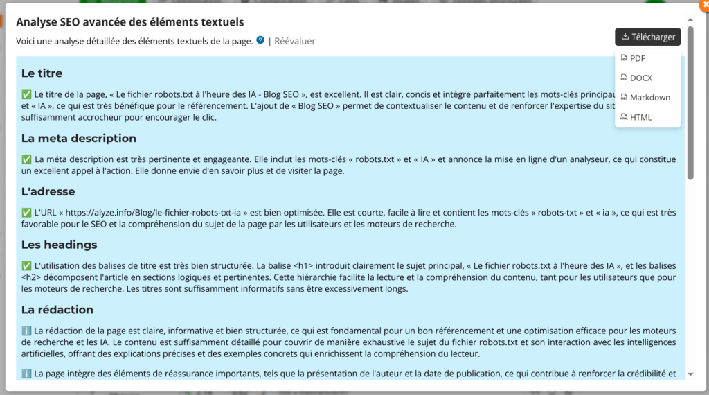 Audit SEO complet par l'IA
